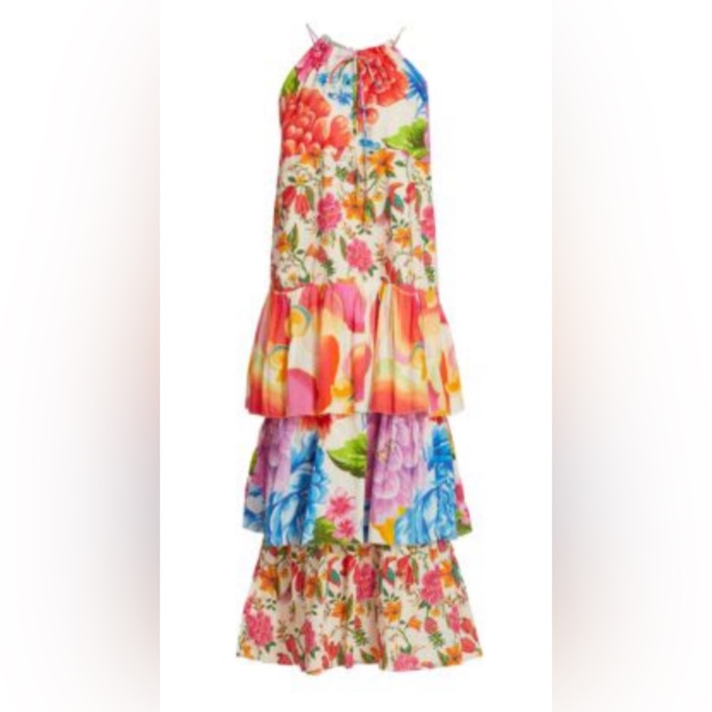 Farm Rio tiered maxi dress